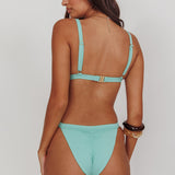 Aether Triangle Bikini Top Green
