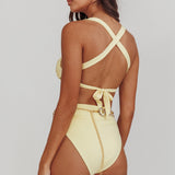 Harmonia High Waist Bikini Bottom Butter