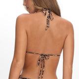 Kavera String Bikini Top Leopard
