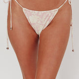 Janina String Tie Bikini Bottom Paisley Floral