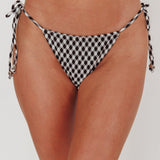 Tamieka String Tie Bikini Bottom Gingham