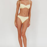 Cheerful Ric Rac Trim Bikini Bottom Butter