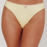 Cheerful Ric Rac Trim Bikini Bottom Butter