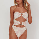 Matilda Cut-Out One Piece Swimsuit Print Mix