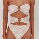 Matilda Cut-Out One Piece Swimsuit Print Mix