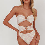 Matilda Cut-Out One Piece Swimsuit Print Mix