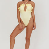 Georgia Frill Strap One Piece Swimsuit Butter