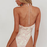 Georgia Frill Strap One Piece Swimsuit Floral