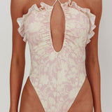 Georgia Frill Strap One Piece Swimsuit Floral