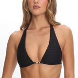 Dawn Halterneck Bikini Top Black