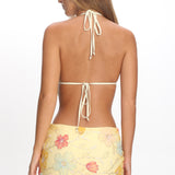 Kavera Embellished Mini Skirt Floral Sequin