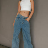 Mindi Sleeveless Ribbed Crop Top White