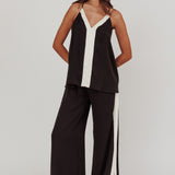 Unwritten Contrast Cami Top Black