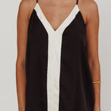 Unwritten Contrast Cami Top Black