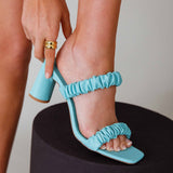 THERAPY Kava Block Heel Seafoam