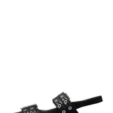 THERAPY Matilda Pointed Flat Black Patent