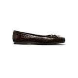 THERAPY Laine Ballet Flat Chocolate Croc