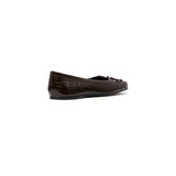 THERAPY Laine Ballet Flat Chocolate Croc