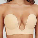 Orla U-Plunge Backless Adhesive Bra Nude