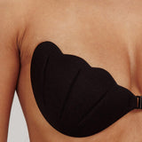 Miracle Scalloped Backless Adhesive Bra Black
