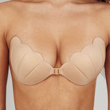 Miracle Scalloped Backless Adhesive Bra Nude
