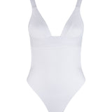 VDM The Label Olivia White Rib One-Piece Swimsuit