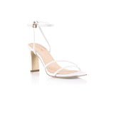 VERALi Kimmy Slim Strappy Heels White Smooth