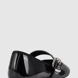 VERALi Banks Buckled Mary-Jane Flats Black Patent