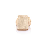 VERALi Stella Block Heel Mules Natural Raffia