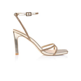 VERALi Kian Block Heel Sandals Champagne Smooth