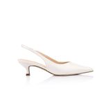 VERALi Lush Slingback Kitten Heels Chalk White