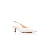 VERALi Lush Slingback Kitten Heels Chalk White