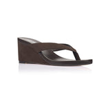 VERALi Polly Thong Wedges Brown