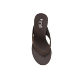 VERALi Polly Thong Wedges Brown