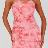 Charmer Floral Embellished Mini Dress Pink