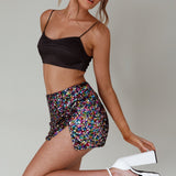 La Nuit Sequin Mini Skirt Multi