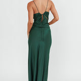 Casa Nova Cut-Out String Dress Emerald