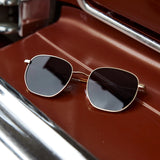 Peta And Jain Farrah Gold Aviator Sunglasses Black
