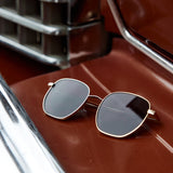 Peta And Jain Farrah Gold Aviator Sunglasses Black