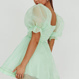 I've Got Sunshine Puff Sleeve Mini Dress Mint