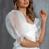 I've Got Sunshine Puff Sleeve Mini Dress White