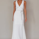 Del Sol Diamante Rope Maxi Dress White