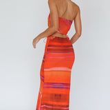 Just Like That Multiway Midi Dress & Scarf Orange