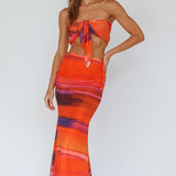Just Like That Multiway Midi Dress & Scarf Orange