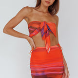 Just Like That Multiway Midi Dress & Scarf Orange