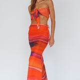 Just Like That Multiway Midi Dress & Scarf Orange