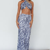 Just Like That Multiway Midi Dress & Scarf Navy