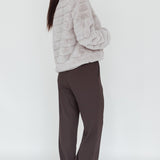 Back To Basics High Waist Pants Charcoal