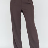 Back To Basics High Waist Pants Charcoal