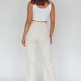 Back To Basics High Waist Pants Stone